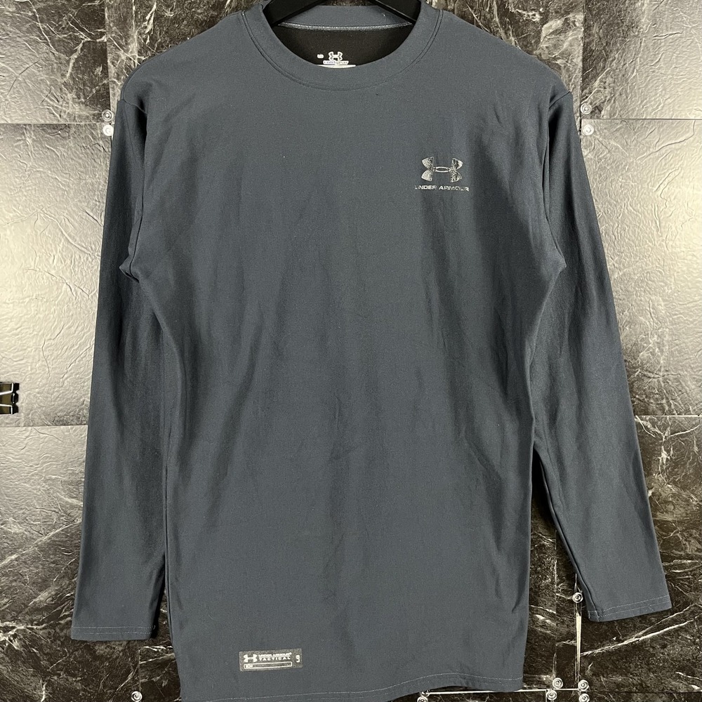 Under Armour Men's Blue ColdGear Compression Sleeve Shirt Large